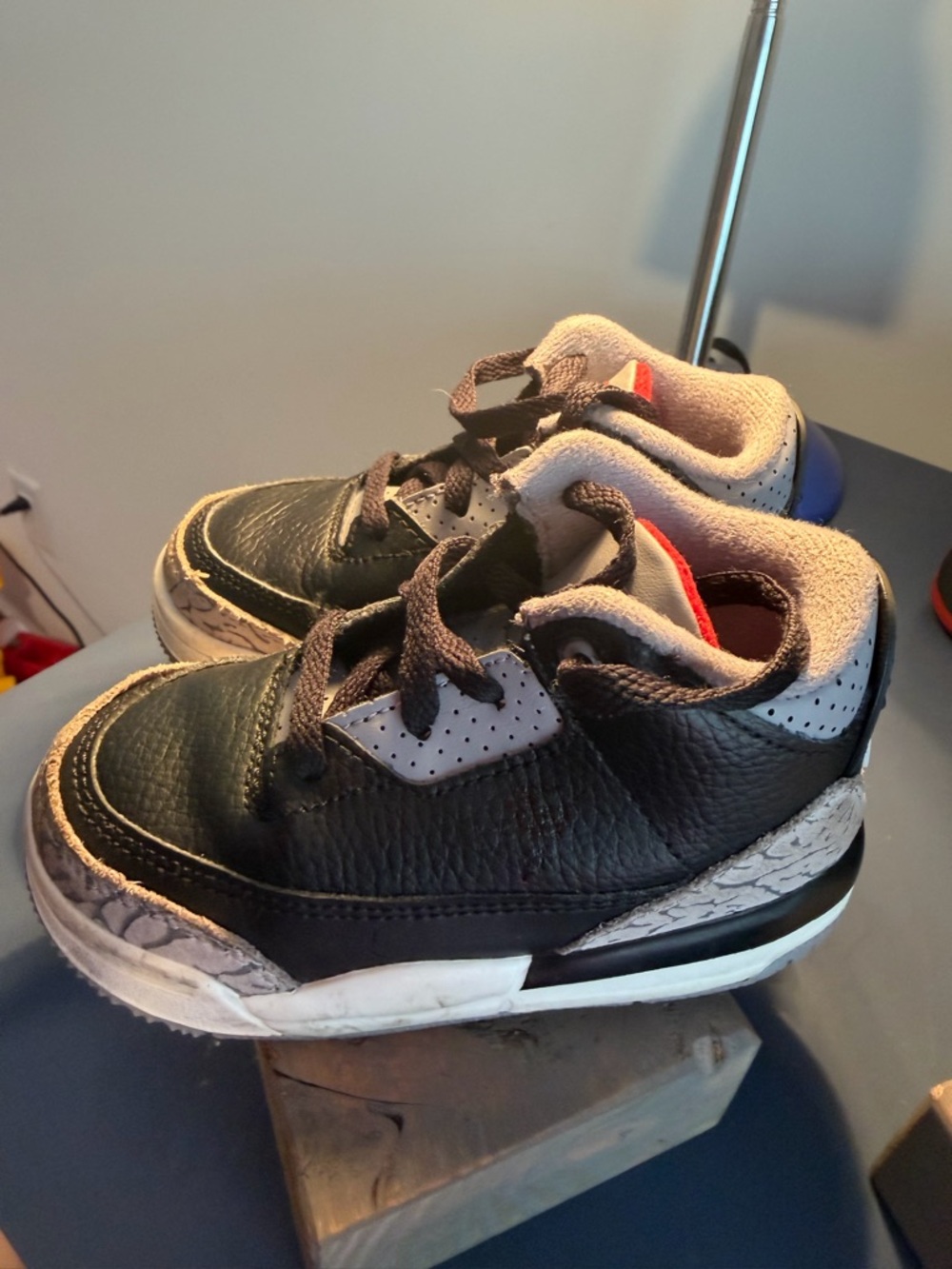Jordan Kids Black, Gray and White Sneakers